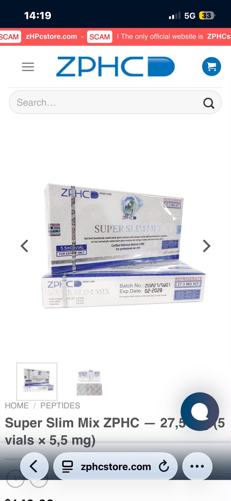 ZPHC Super Slim Mix 27,5mg